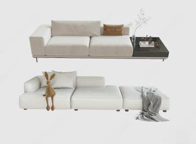 现代沙发3D模型下载